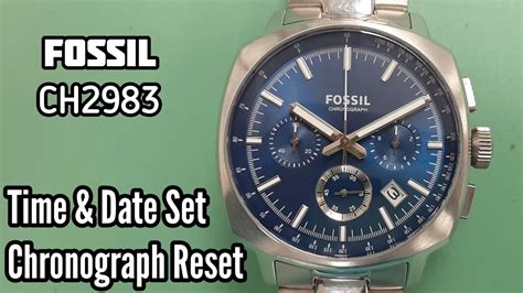 reset fossil watch